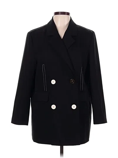 Pre-owned Assorted Brands Coat In Black