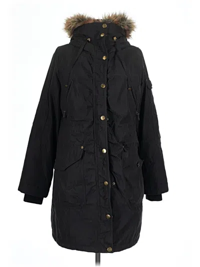 Pre-owned Assorted Brands Coat In Black