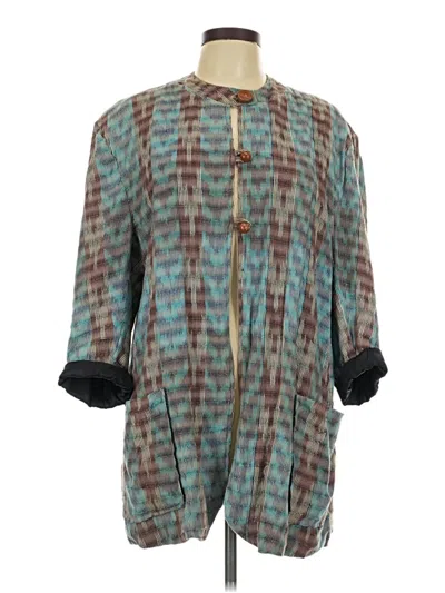 Pre-owned Assorted Brands Coat In Blue