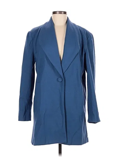 Pre-owned Assorted Brands Coat In Blue