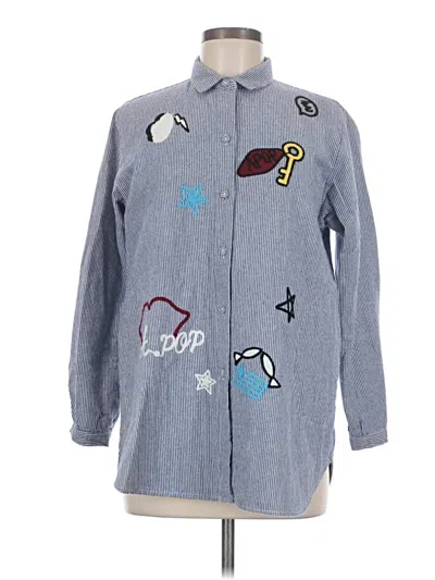 Pre-owned Assorted Brands Coat In Blue