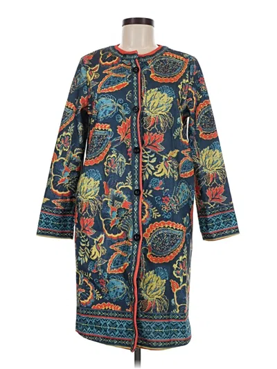 Pre-owned Assorted Brands Coat In Blue