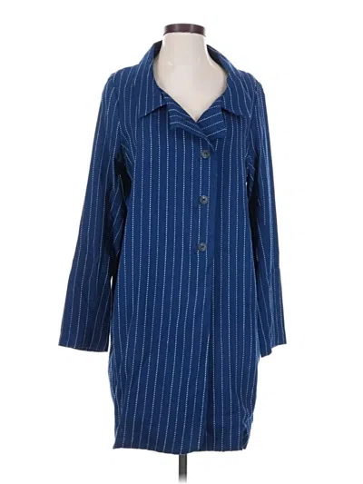 Pre-owned Assorted Brands Coat In Blue