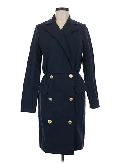 Pre-owned Assorted Brands Coat In Blue