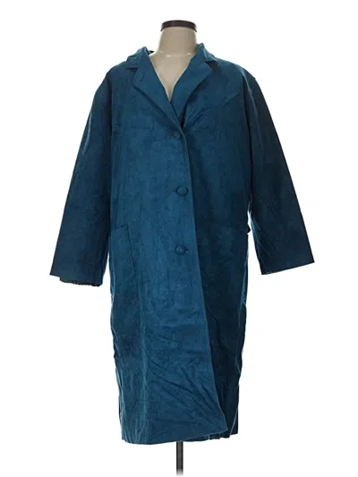 Pre-owned Assorted Brands Coat In Blue
