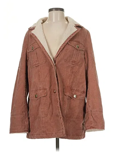 Pre-owned Assorted Brands Coat In Brown