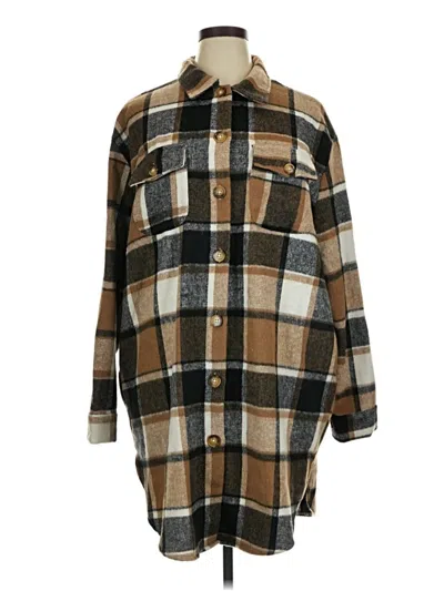 Pre-owned Assorted Brands Coat In Brown