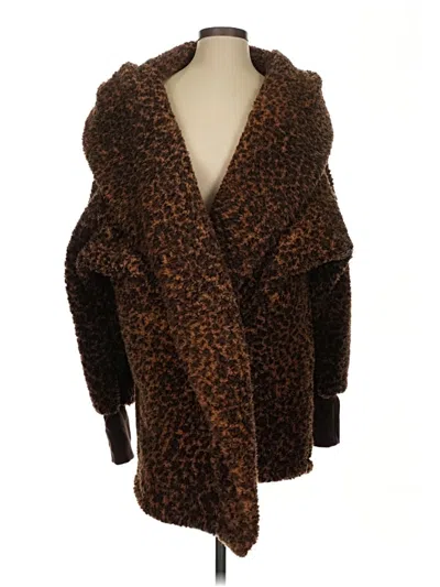 Pre-owned Assorted Brands Coat In Brown