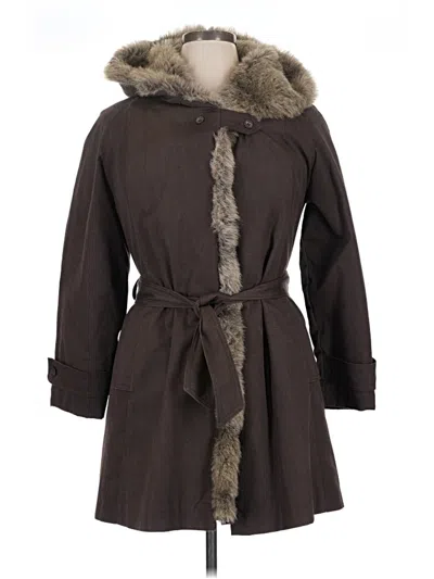 Pre-owned Assorted Brands Coat In Brown