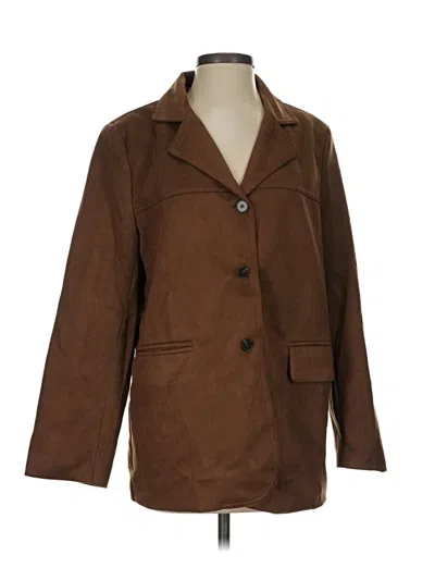Pre-owned Assorted Brands Coat In Brown