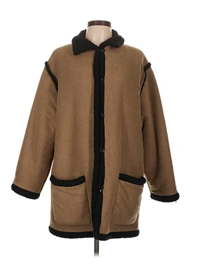 Pre-owned Assorted Brands Coat In Brown