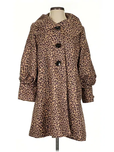 Pre-owned Assorted Brands Coat In Brown