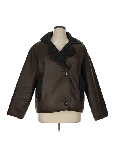 Pre-owned Assorted Brands Coat In Brown