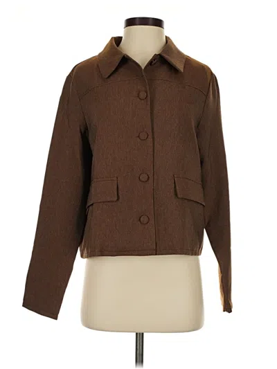 Pre-owned Assorted Brands Coat In Brown