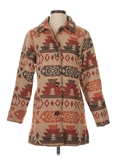 Pre-owned Assorted Brands Coat In Brown