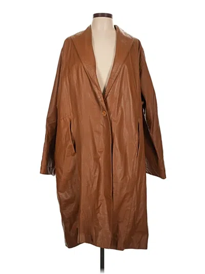 Pre-owned Assorted Brands Coat In Brown