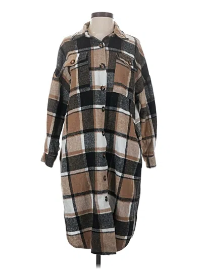 Pre-owned Assorted Brands Coat In Brown