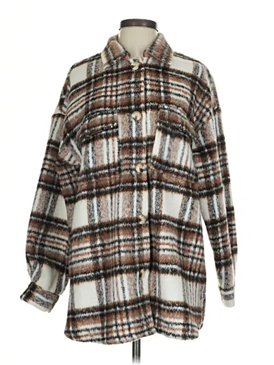 Pre-owned Assorted Brands Coat In Brown