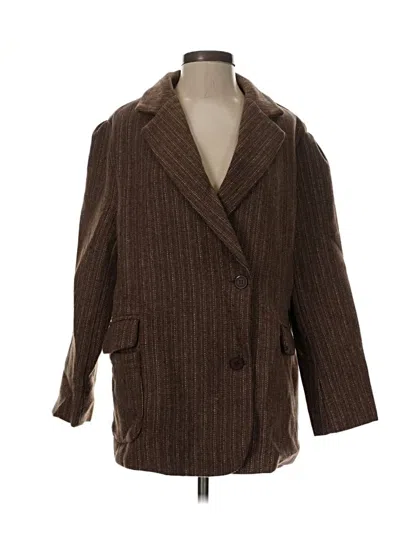 Pre-owned Assorted Brands Coat In Brown