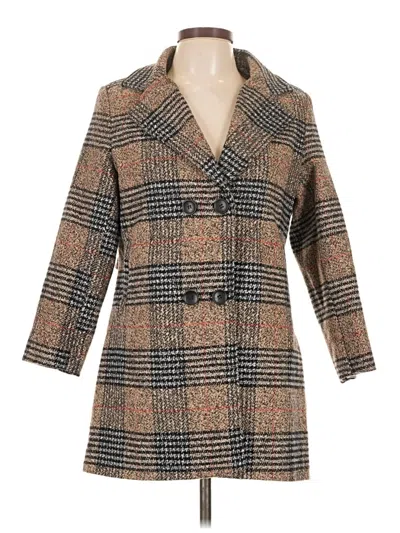 Pre-owned Assorted Brands Coat In Brown