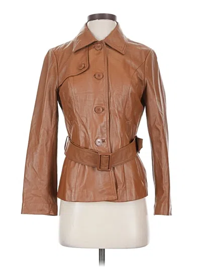 Pre-owned Assorted Brands Coat In Brown