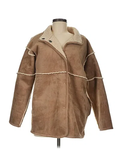 Pre-owned Assorted Brands Coat In Brown