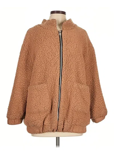 Pre-owned Assorted Brands Coat In Brown