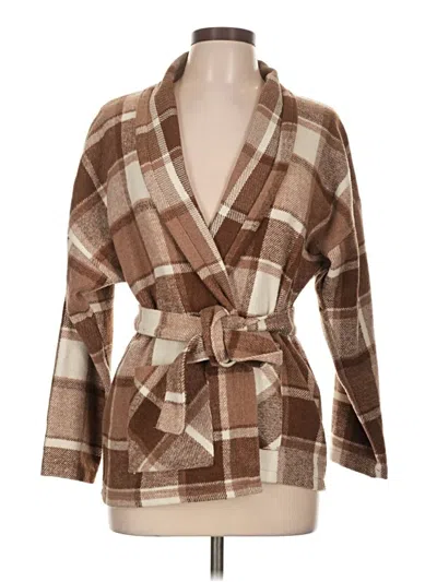 Pre-owned Assorted Brands Coat In Brown
