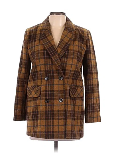 Pre-owned Assorted Brands Coat In Brown