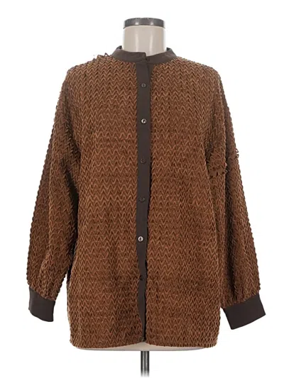 Pre-owned Assorted Brands Coat In Brown