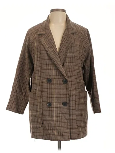 Pre-owned Assorted Brands Coat In Brown