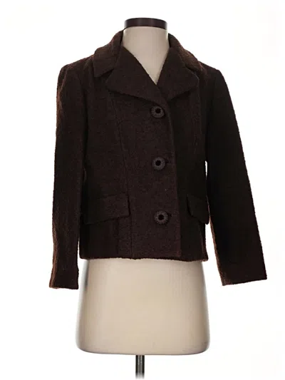 Pre-owned Assorted Brands Coat In Brown