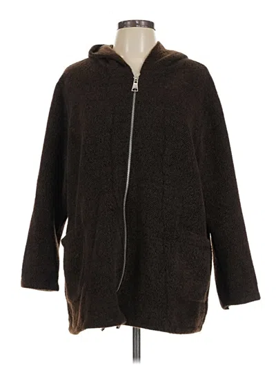 Pre-owned Assorted Brands Coat In Brown