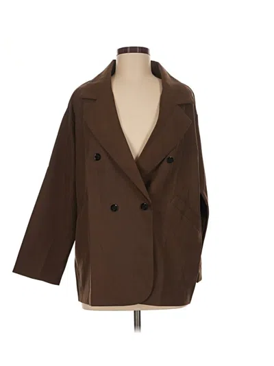 Pre-owned Assorted Brands Coat In Brown