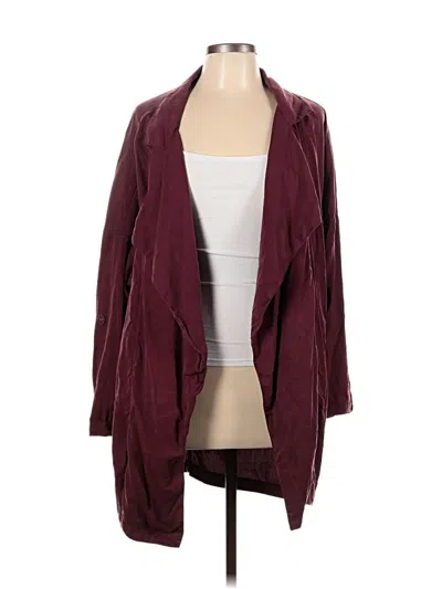 Pre-owned Assorted Brands Coat In Burgundy