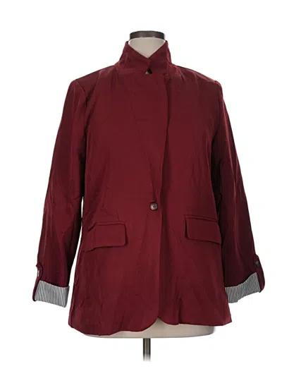 Pre-owned Assorted Brands Coat In Burgundy