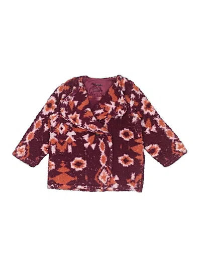 Pre-owned Assorted Brands Kids' Coat In Burgundy