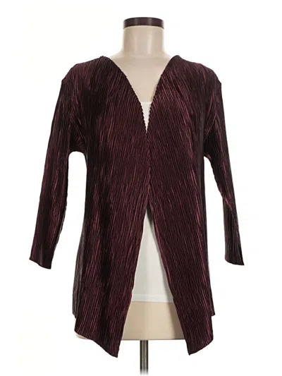 Pre-owned Assorted Brands Coat In Burgundy