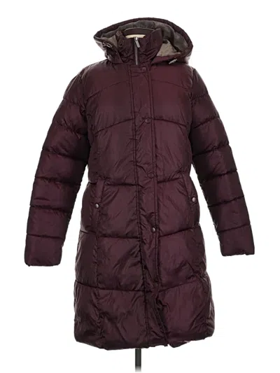 Pre-owned Assorted Brands Coat In Burgundy