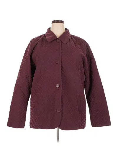 Pre-owned Assorted Brands Coat In Burgundy