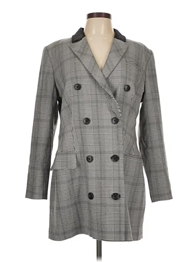 Pre-owned Assorted Brands Coat In Gray