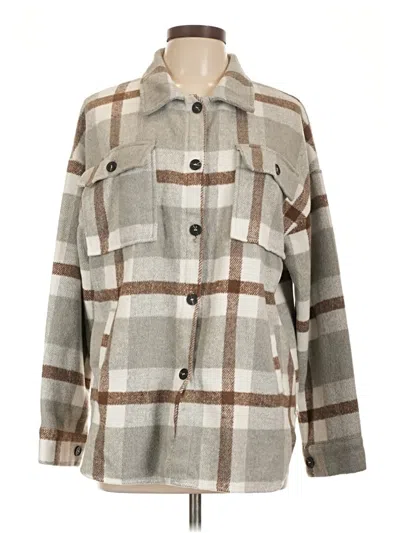 Pre-owned Assorted Brands Coat In Gray