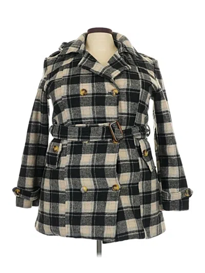 Pre-owned Assorted Brands Coat In Gray
