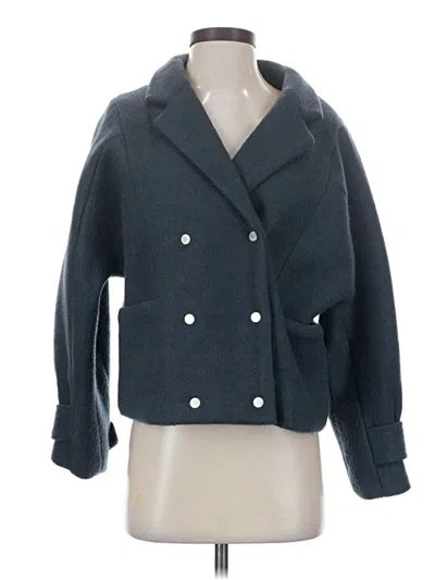 Pre-owned Assorted Brands Coat In Gray