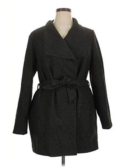 Pre-owned Assorted Brands Coat In Gray