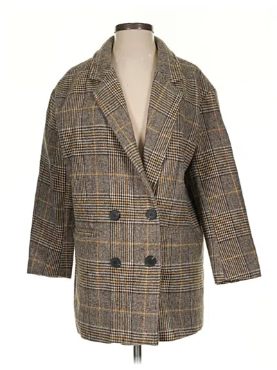 Pre-owned Assorted Brands Coat In Gray