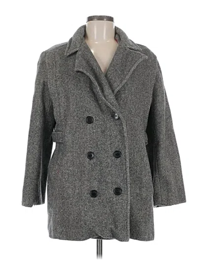 Pre-owned Assorted Brands Coat In Gray