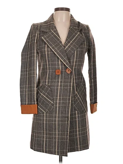 Pre-owned Assorted Brands Coat In Gray