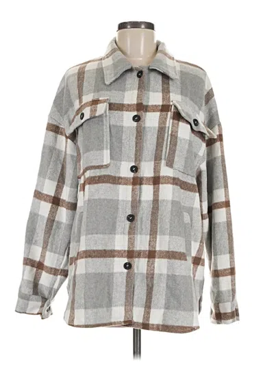 Pre-owned Assorted Brands Coat In Gray