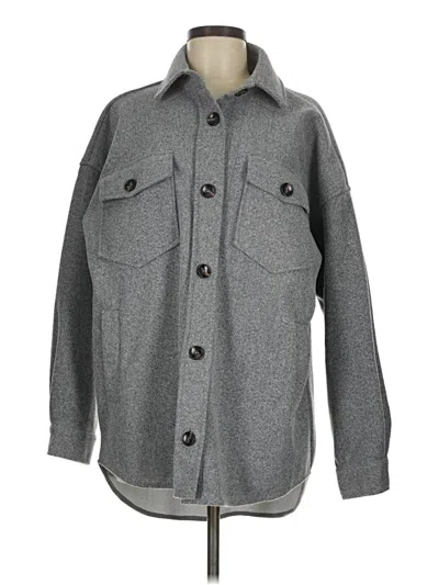 Pre-owned Assorted Brands Coat In Gray